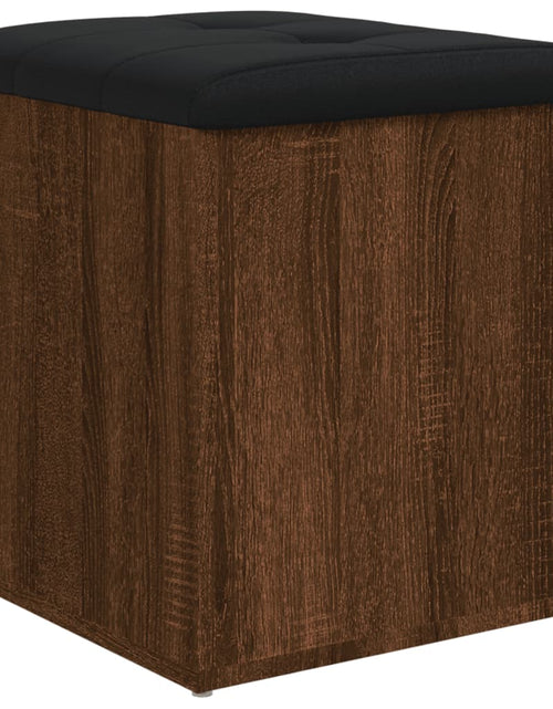 Încărcați imaginea în vizualizatorul Galerie, Bancă de depozitare, stejar maro, 42x42x45 cm, lemn prelucrat - Lando

