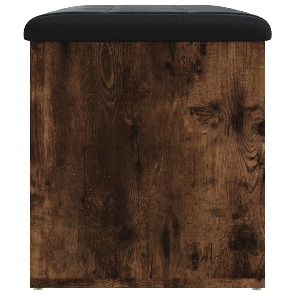 Bancă de depozitare, stejar fumuriu, 62x42x45 cm lemn prelucrat - Lando