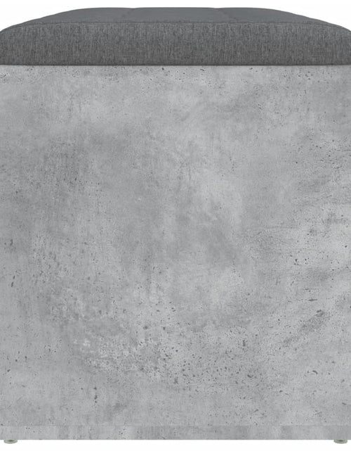 Încărcați imaginea în vizualizatorul Galerie, Bancă de depozitare, gri beton, 82x42x45 cm, lemn prelucrat - Lando
