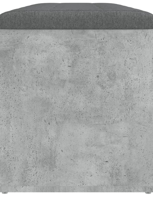 Загрузите изображение в средство просмотра галереи, Bancă de depozitare, gri beton, 102x42x45 cm, lemn prelucrat - Lando
