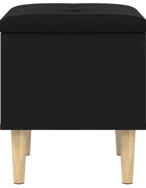 Încărcați imaginea în vizualizatorul Galerie, Bancă de pantofi, negru, 42x42x46 cm, lemn prelucrat - Lando
