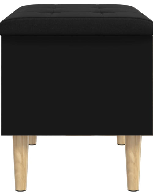 Încărcați imaginea în vizualizatorul Galerie, Bancă de depozitare, negru, 62x42x46 cm, lemn prelucrat - Lando
