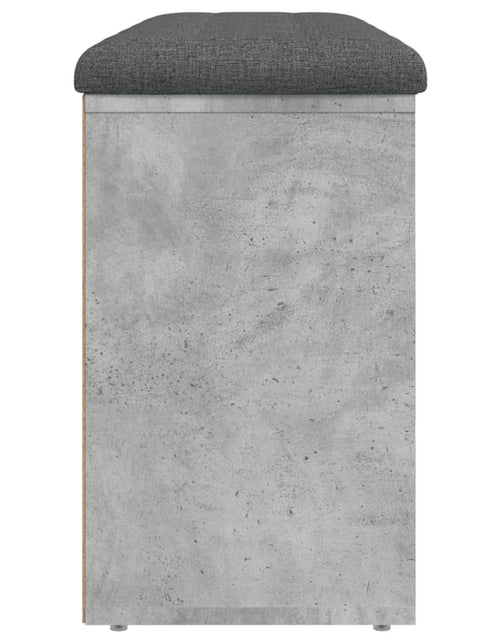 Загрузите изображение в средство просмотра галереи, Bancă de pantofi, gri beton, 102x32x50 cm, lemn prelucrat - Lando
