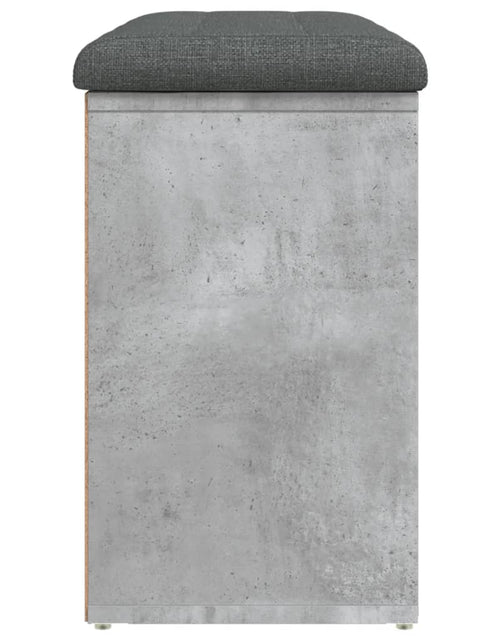 Загрузите изображение в средство просмотра галереи, Bancă de pantofi, gri beton, 82x32x50 cm, lemn prelucrat - Lando
