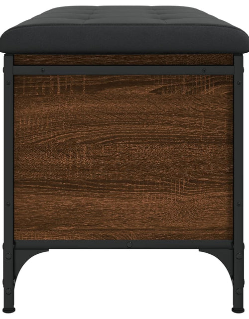 Încărcați imaginea în vizualizatorul Galerie, Bancă de depozitare, stejar maro, 82x42x45 cm, lemn prelucrat - Lando
