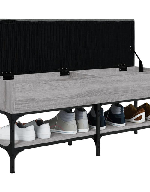 Încărcați imaginea în vizualizatorul Galerie, Bancă de pantofi, gri sonoma, 102x32x45 cm, lemn prelucrat - Lando
