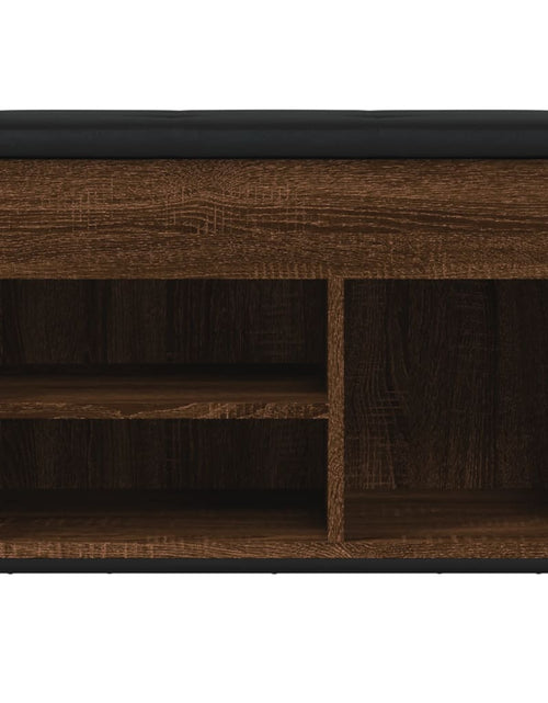 Încărcați imaginea în vizualizatorul Galerie, Bancă de pantofi, stejar maro, 65,5x32x57,5 cm, lemn prelucrat - Lando
