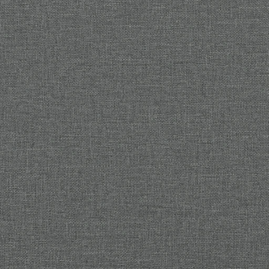 Bancă de bucătărie, gri închis, 62x32x45 cm, oțel și textil - Lando