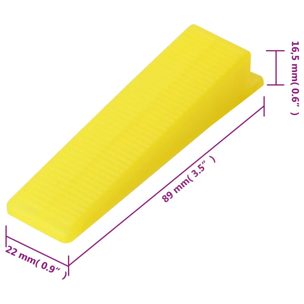 Sistem de nivelare a plăcilor, 250 pene, 500 cleme, 1 mm Lando - Lando