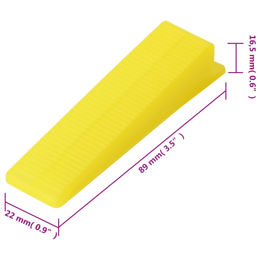 Sistem de nivelare a plăcilor, 250 pene, 500 cleme, 2 mm Lando - Lando