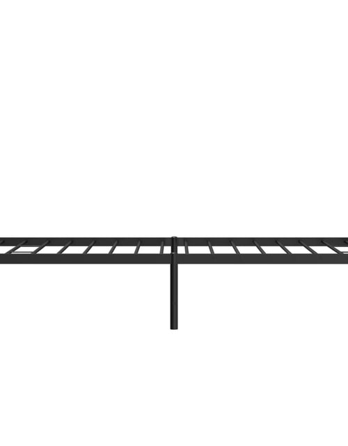 Загрузите изображение в средство просмотра галереи, Cadru pat metalic cu tăblie, negru, 90x200 cm - Lando
