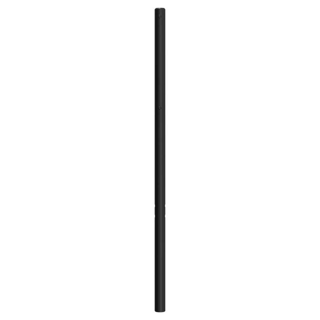 Tăblie de pat metalică, negru, 120 cm - Lando