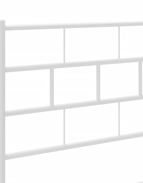 Încărcați imaginea în vizualizatorul Galerie, Tăblie de pat metalică, alb, 100 cm - Lando
