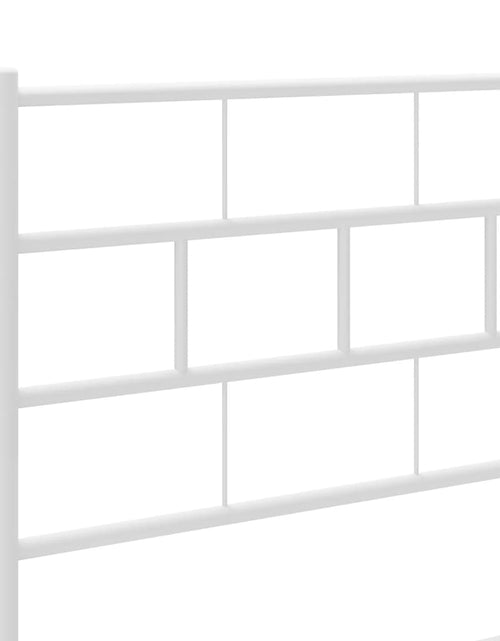 Загрузите изображение в средство просмотра галереи, Tăblie de pat metalică, alb, 140 cm - Lando

