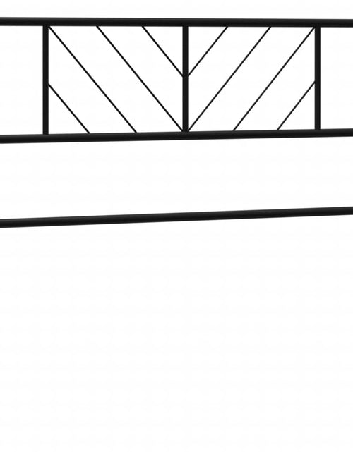 Загрузите изображение в средство просмотра галереи, Tăblie de pat metalică, negru, 75 cm - Lando
