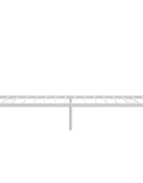 Загрузите изображение в средство просмотра галереи, Cadru de pat metalic cu tăblie, alb, 80x200 cm - Lando
