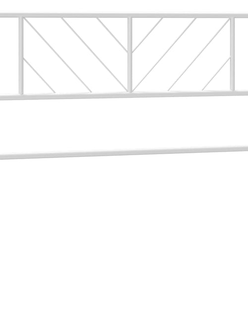 Încărcați imaginea în vizualizatorul Galerie, Tăblie de pat metalică, alb, 100 cm - Lando
