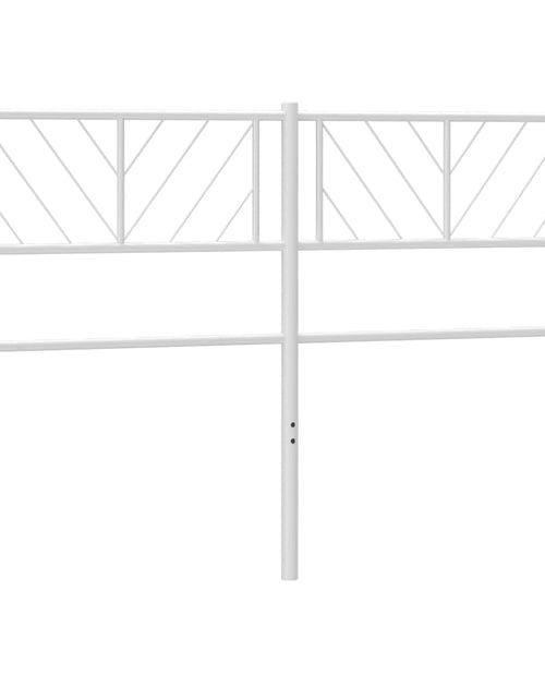 Загрузите изображение в средство просмотра галереи, Tăblie de pat metalică, alb, 120 cm - Lando
