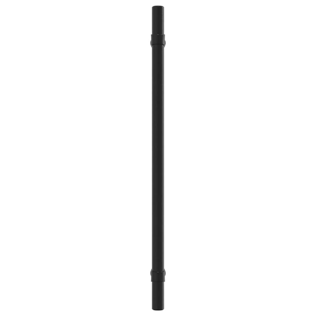 Mânere de dulap, 5 buc., negru, 224 mm, oțel inoxidabil - Lando