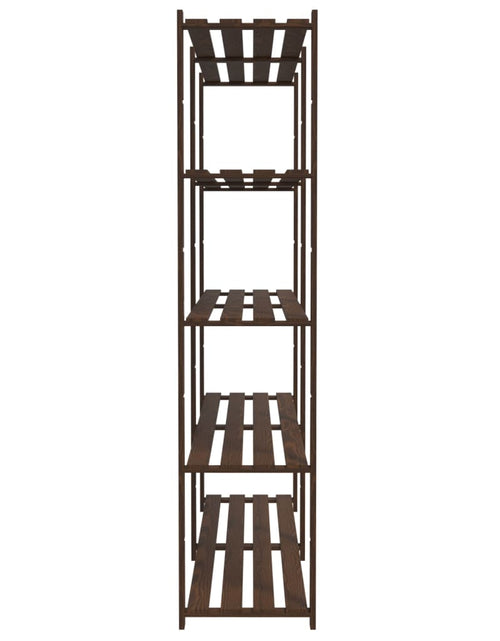 Загрузите изображение в средство просмотра галереи, Suport depozitare 5 niveluri maro 170x38x170 cm lemn masiv pin - Lando
