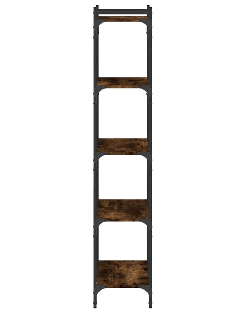 Загрузите изображение в средство просмотра галереи, Bibliotecă 5 niveluri stejar afumat 60x30x154 cm lemn prelucrat - Lando
