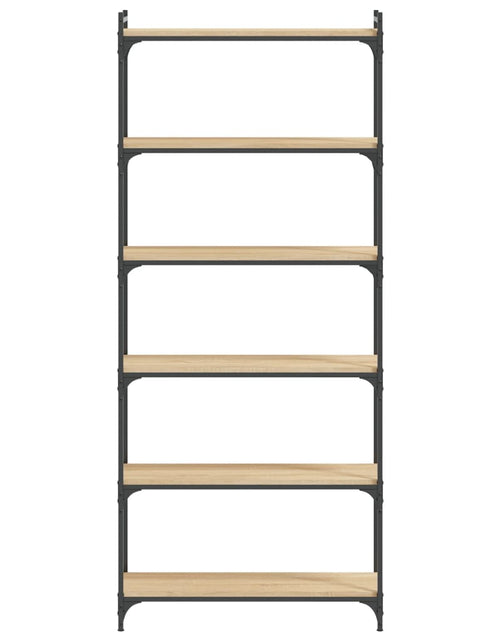 Загрузите изображение в средство просмотра галереи, Bibliotecă 6 niveluri stejar sonoma 80x30x188 , lemn prelucrat - Lando
