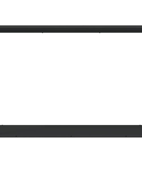 Загрузите изображение в средство просмотра галереи, Măsuță consolă, negru, 101x30,5x75 cm, lemn compozit - Lando
