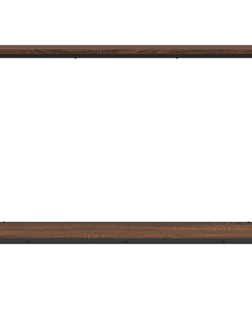 Загрузите изображение в средство просмотра галереи, Măsuță consolă, stejar maro, 101x30,5x75 cm, lemn prelucrat - Lando

