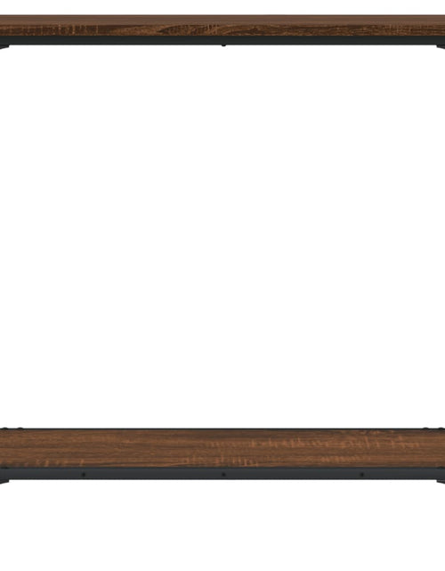 Загрузите изображение в средство просмотра галереи, Masă consolă, stejar maro, 75x30,5x75 cm, lemn prelucrat - Lando
