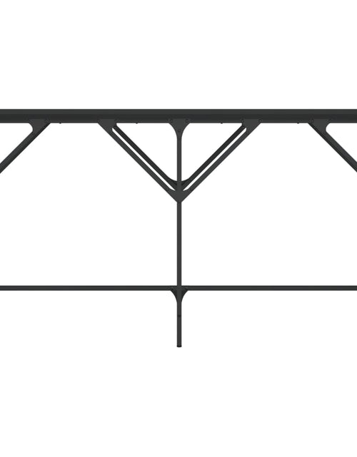 Загрузите изображение в средство просмотра галереи, Măsuță consolă, negru, 140x29x75 cm, lemn compozit - Lando
