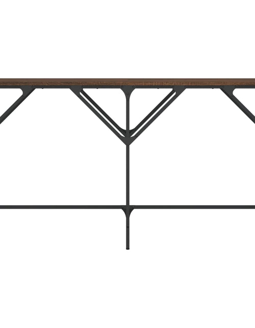 Загрузите изображение в средство просмотра галереи, Măsuță consolă, stejar maro, 140x29x75 cm, lemn prelucrat - Lando
