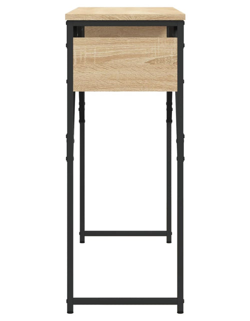 Încărcați imaginea în vizualizatorul Galerie, Măsuță consolă cu raft stejar sonoma 105x30x75cm lemn prelucrat - Lando
