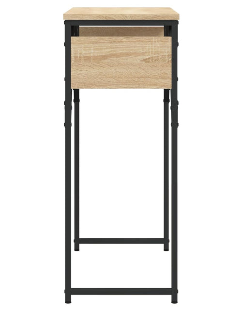Încărcați imaginea în vizualizatorul Galerie, Măsuță consolă cu raft stejar sonoma 75x30x75 cm lemn prelucrat - Lando
