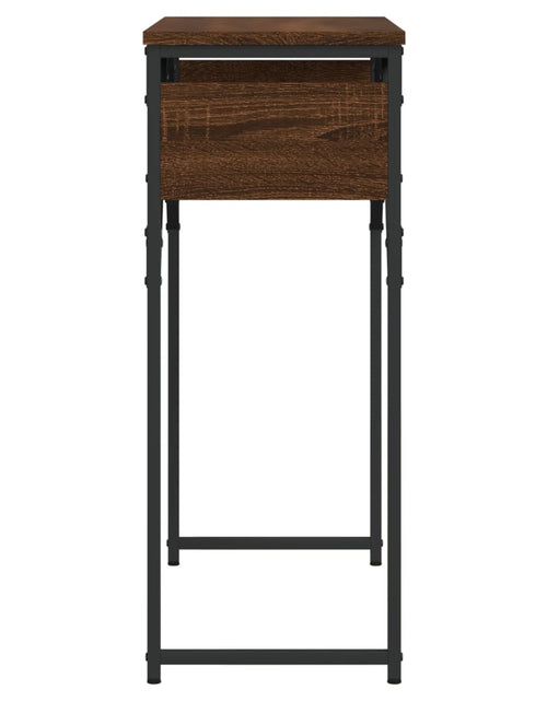 Загрузите изображение в средство просмотра галереи, Măsuță consolă cu raft stejar maro 75x30x75 cm lemn prelucrat - Lando
