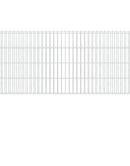Încărcați imaginea în vizualizatorul Galerie, Stâlpi de gard, 10 buc., argintiu, 140 cm, oțel galvanizat Lando - Lando
