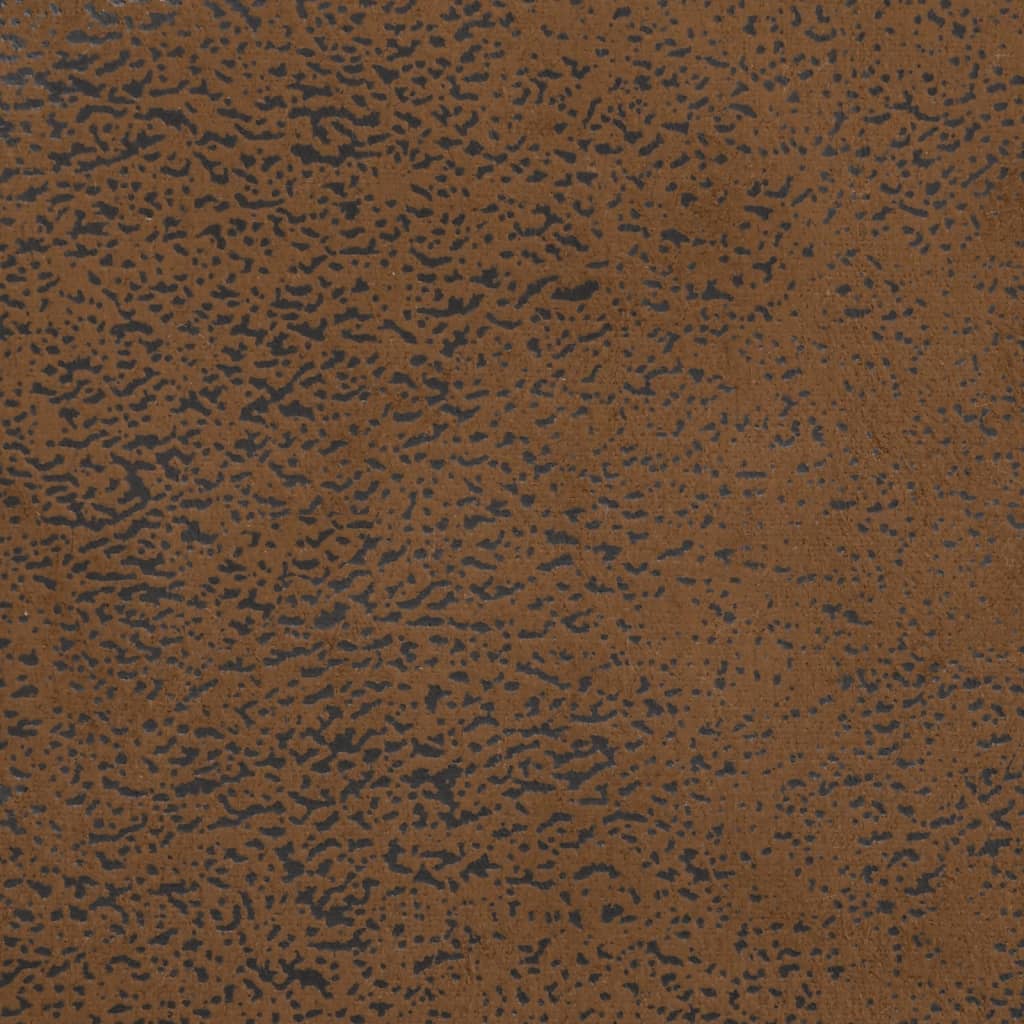Banchetă spătar maro 113x64,5x75,5 cm, piele întoarsă ecologică - Lando