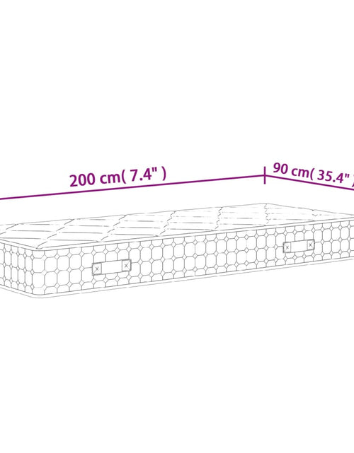 Загрузите изображение в средство просмотра галереи, Saltea cu arcuri buzunar, fermitate medie, 90x200 cm - Lando
