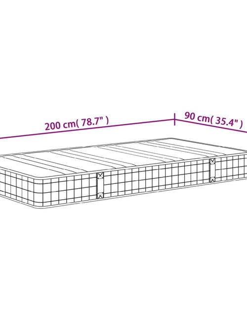 Загрузите изображение в средство просмотра галереи, Saltea cu arcuri bonnell, fermitate medie, 90x200 cm - Lando
