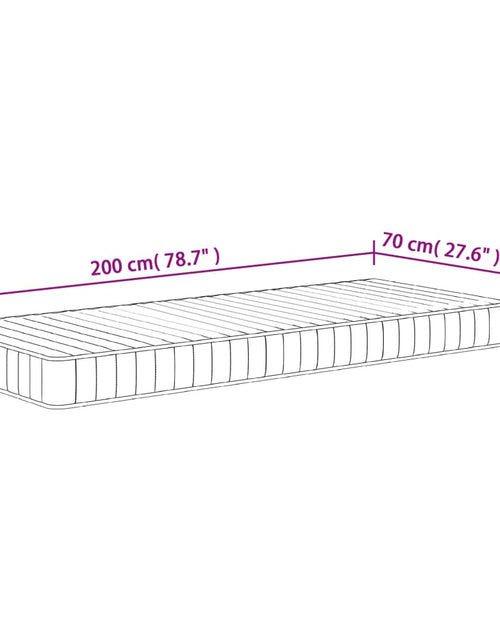 Încărcați imaginea în vizualizatorul Galerie, Saltea din spumă, fermitate medie moale, 70x200 cm - Lando
