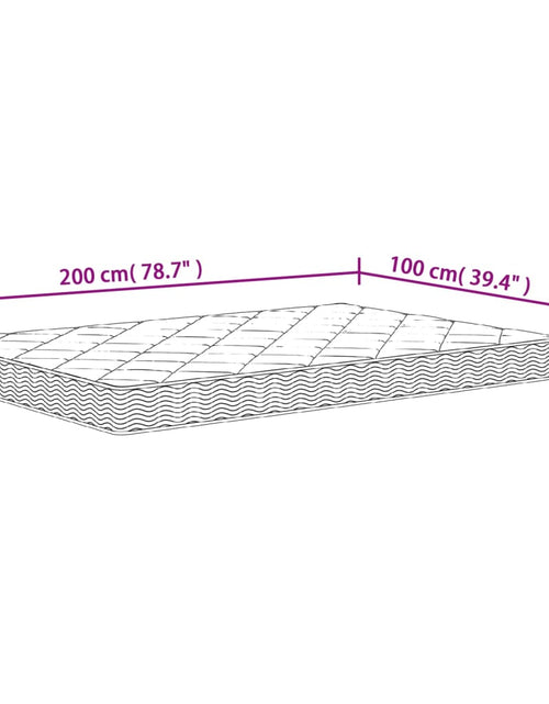 Încărcați imaginea în vizualizatorul Galerie, Saltea din spumă, fermitate medie moale, 100x200 cm - Lando
