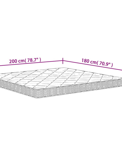 Încărcați imaginea în vizualizatorul Galerie, Saltea din spumă, fermitate medie moale, 180x200 cm - Lando
