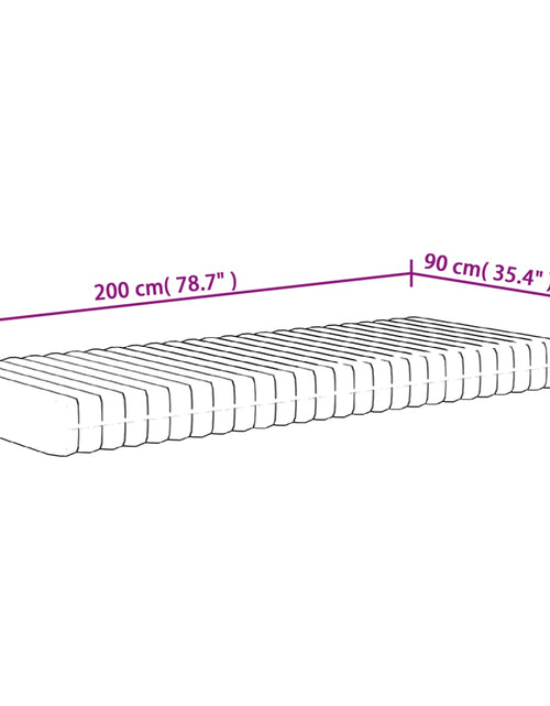 Încărcați imaginea în vizualizatorul Galerie, Saltea din spumă, fermitate medie moale, 90x200 cm - Lando
