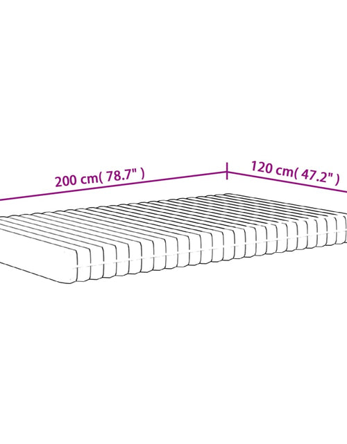 Încărcați imaginea în vizualizatorul Galerie, Saltea din spumă, fermitate medie moale, 120x200 cm - Lando
