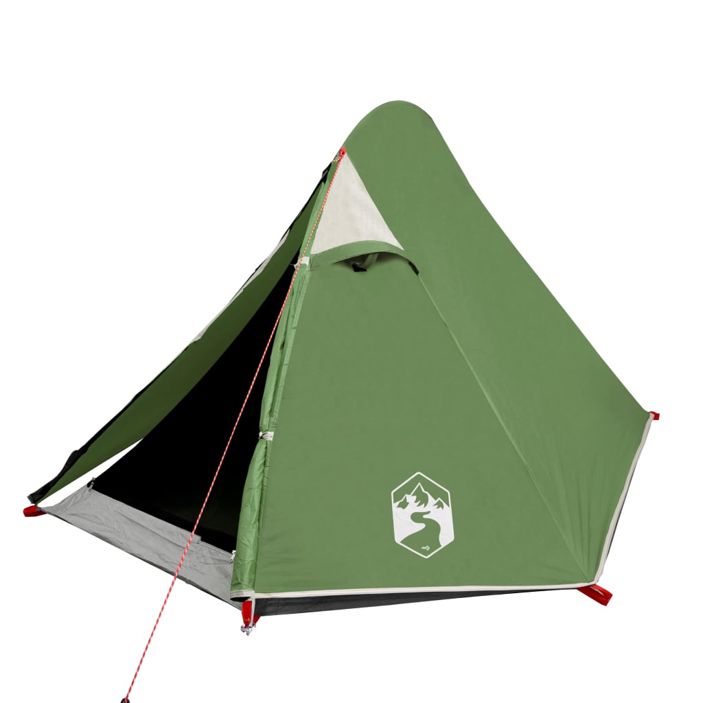 Cort de camping 2 persoane, verde, 267x154x117 cm, tafta 185T - Lando