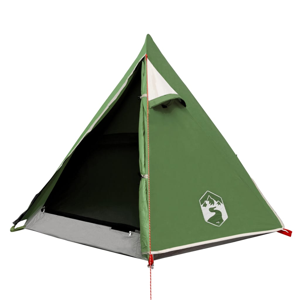 Cort de camping 2 persoane, verde, 267x154x117 cm, tafta 185T - Lando