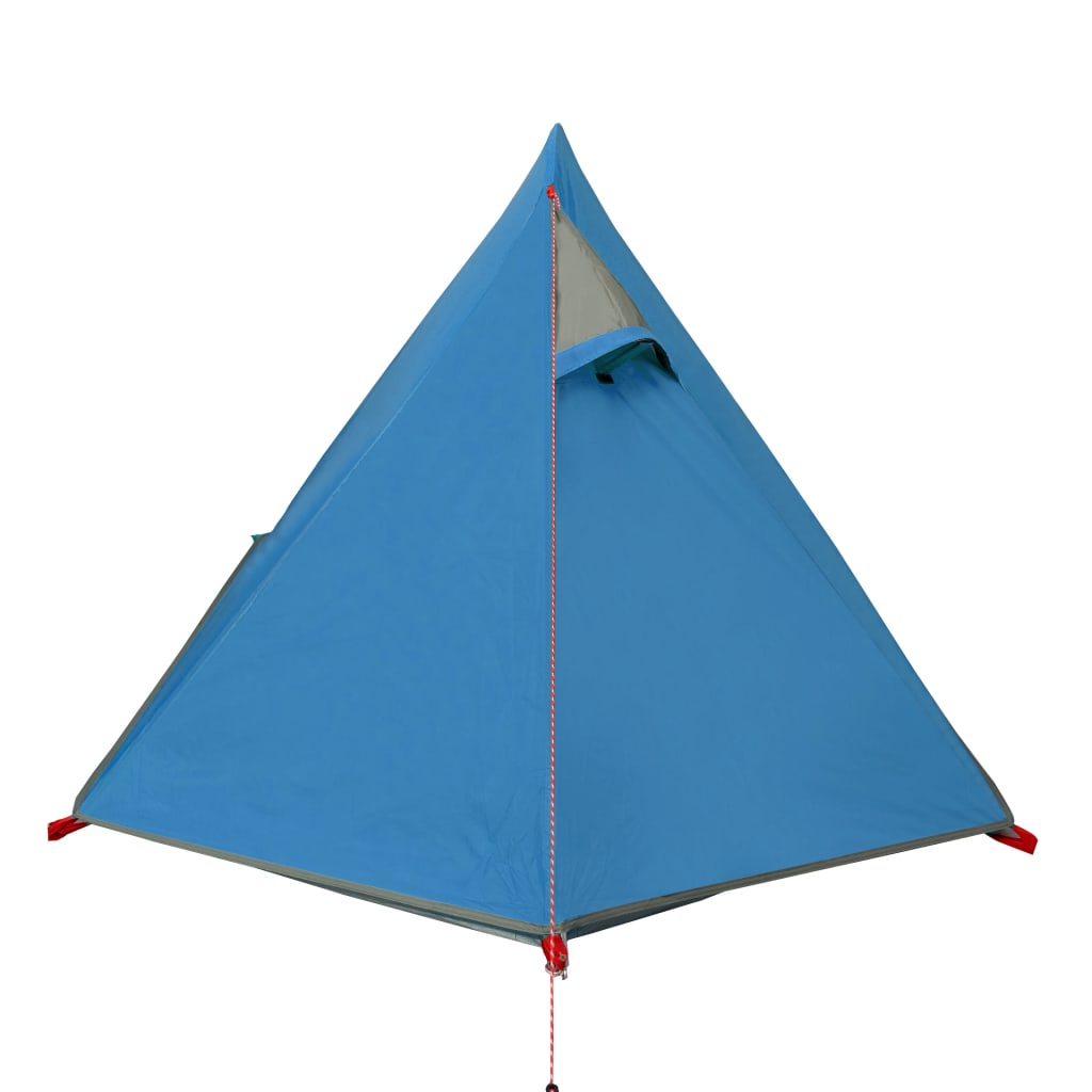 Cort de camping 2 persoane albastru, 267x154x117 cm, tafta 185T - Lando
