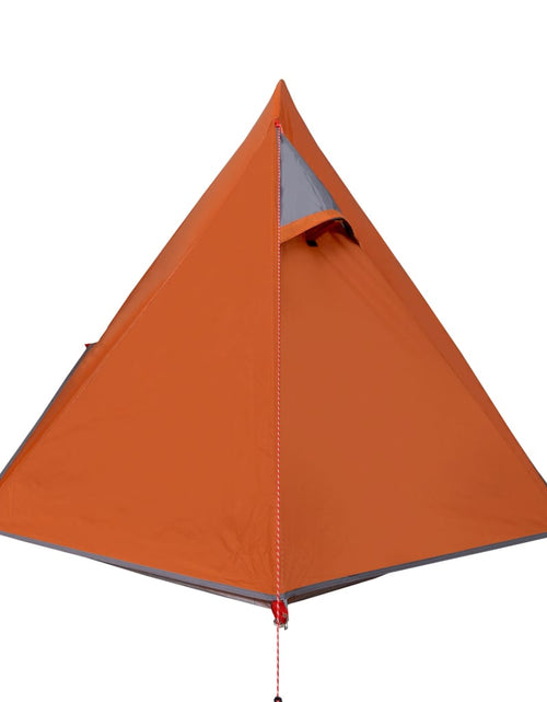 Încărcați imaginea în vizualizatorul Galerie, Cort camping 2 persoane gri/portocaliu 267x154x117cm tafta 185T - Lando
