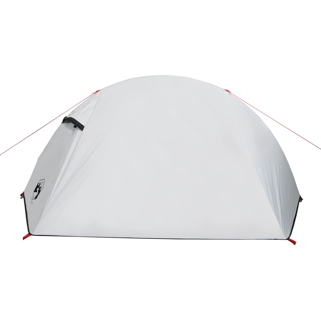 Cort de camping 2 persoane, alb, 267x154x117 cm, tafta 185T - Lando
