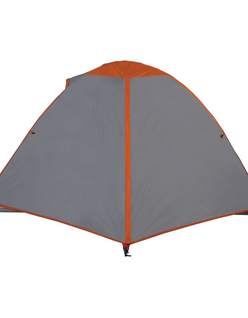 Încărcați imaginea în vizualizatorul Galerie, Cort camping 2 persoane gri/portocaliu 224x248x118cm tafta 185T - Lando
