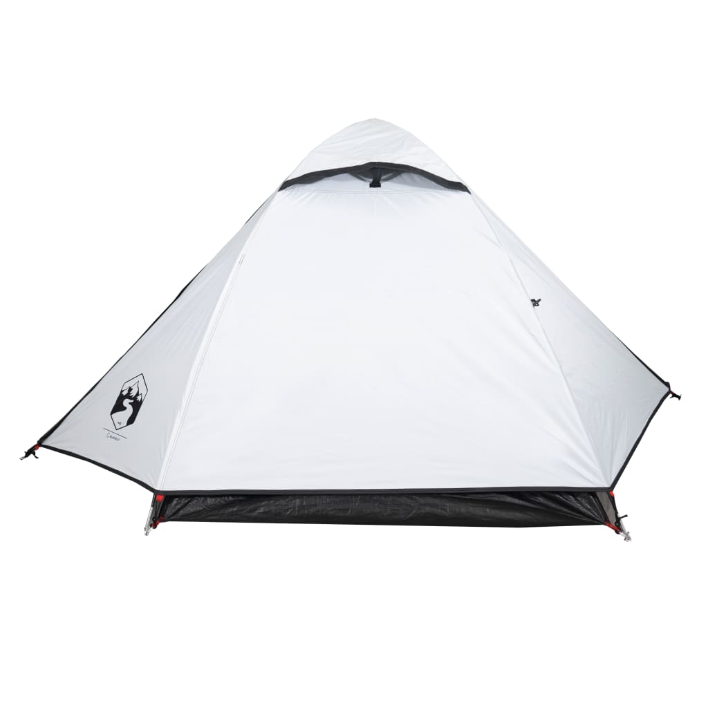Cort de camping 2 persoane, alb, 224x248x118 cm, tafta 185T - Lando